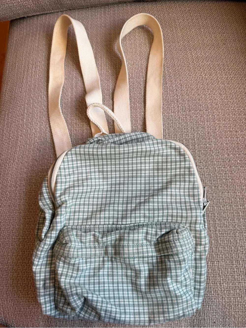 John Galt California Green Plaid Mini Backpack